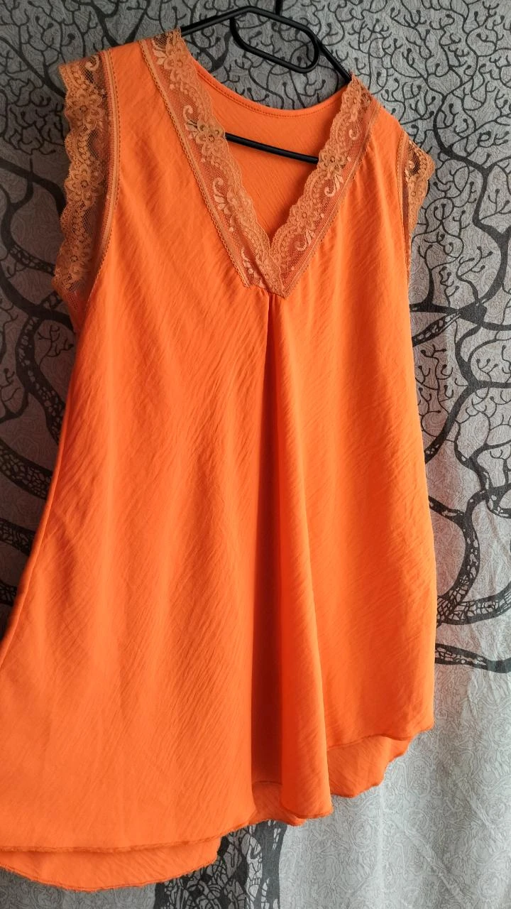 oranje tankblouse – photo 4